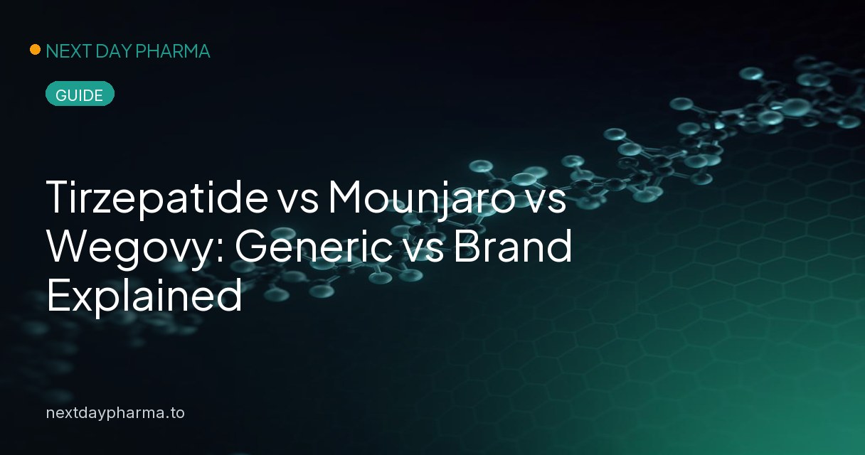Tirzepatide vs Mounjaro vs Wegovy: UK Comparison — Next Day Pharma